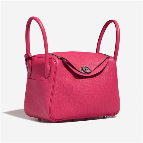 Hermès Lindy 26 Taurillon Clémence Rose Extrême 